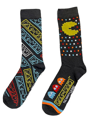 PAC-MAN Men’s 2 Pair Of Socks With GHOSTS - Novelty Socks for Less