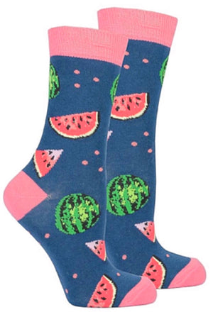 SOCKS N SOCKS Brand Ladies WATERMELON Socks - Novelty Socks for Less