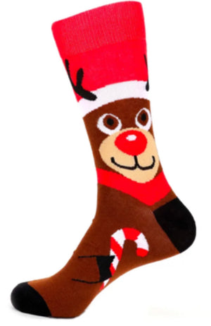 Parquet Mens Christmas Socks RUDOLPH - Novelty Socks for Less