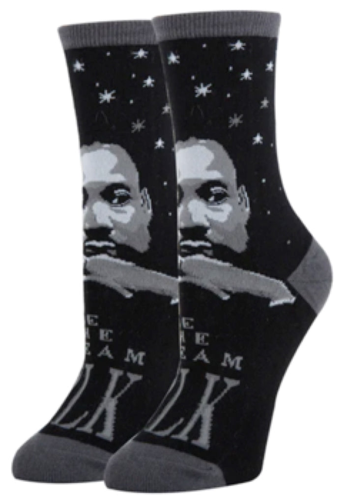 MARTIN LUTHER KING JR. Ladies Socks ‘BE THE DREAM’ (MLK) Oooh Yeah Brand
