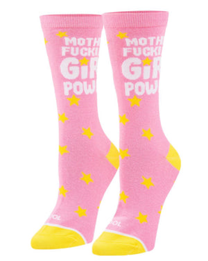 COOL SOCKS Brand Ladies MOTHER FUCKING GIRL POWER Socks - Novelty Socks for Less