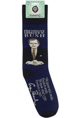FUNATIC PRESIDENT GEORGE H.W. BUSH - Novelty Socks for Less