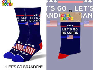 LET’S GO BRANDON Men’s Socks COOL SOCKS Brand - Novelty Socks for Less
