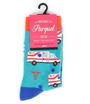 PARQUET Ladies AMBULANCE/EMT Socks - Novelty Socks for Less
