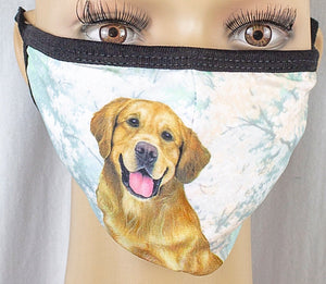 E&S Pets Brand GOLDEN RETRIEVER DOG Adult Face Mask Cover - Novelty Socks for Less