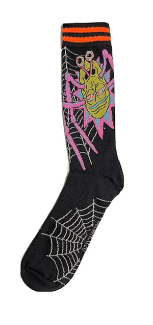 RICK & MORTY Men’s HALLOWEEN Socks RICK AS A SPIDER - Novelty Socks for Less
