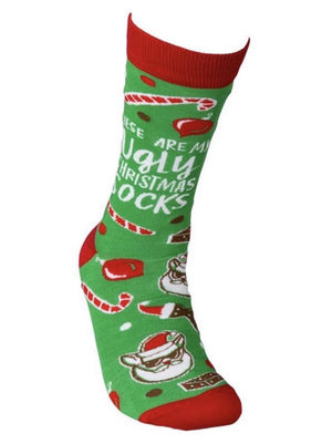 PRIMITIVES BY KATHY ‘THESE ARE MY UGLY XMAS SOCKS’ - Novelty Socks for Less
