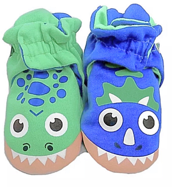 PALS SOCKS Brand Unisex T-REX & TRICERATOPS BABY BOOTIES (CHOOSE SIZE)