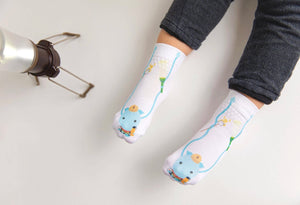 SQUID SOCKS Brand Unisex INFANT/TODDLER 3 Pair Of STAY ON Socks ‘COLTON COLLECTION’ - Novelty Socks for Less