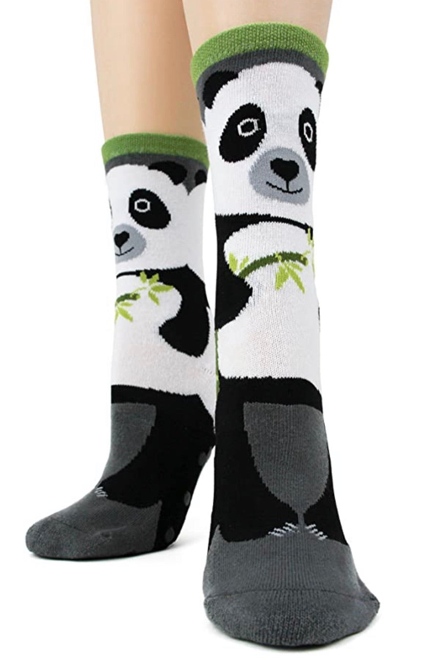 Undervisning Arctic vil beslutte FOOT TRAFFIC Brand Ladies PANDA BEAR NON-SKID SLIPPER SOCKS | Novelty Socks  for Less