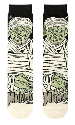 THE MUMMY MEN’S 360 UNIVERSAL MONSTERS HALLOWEEN SOCKS ODD SOX BRAND - Novelty Socks for Less