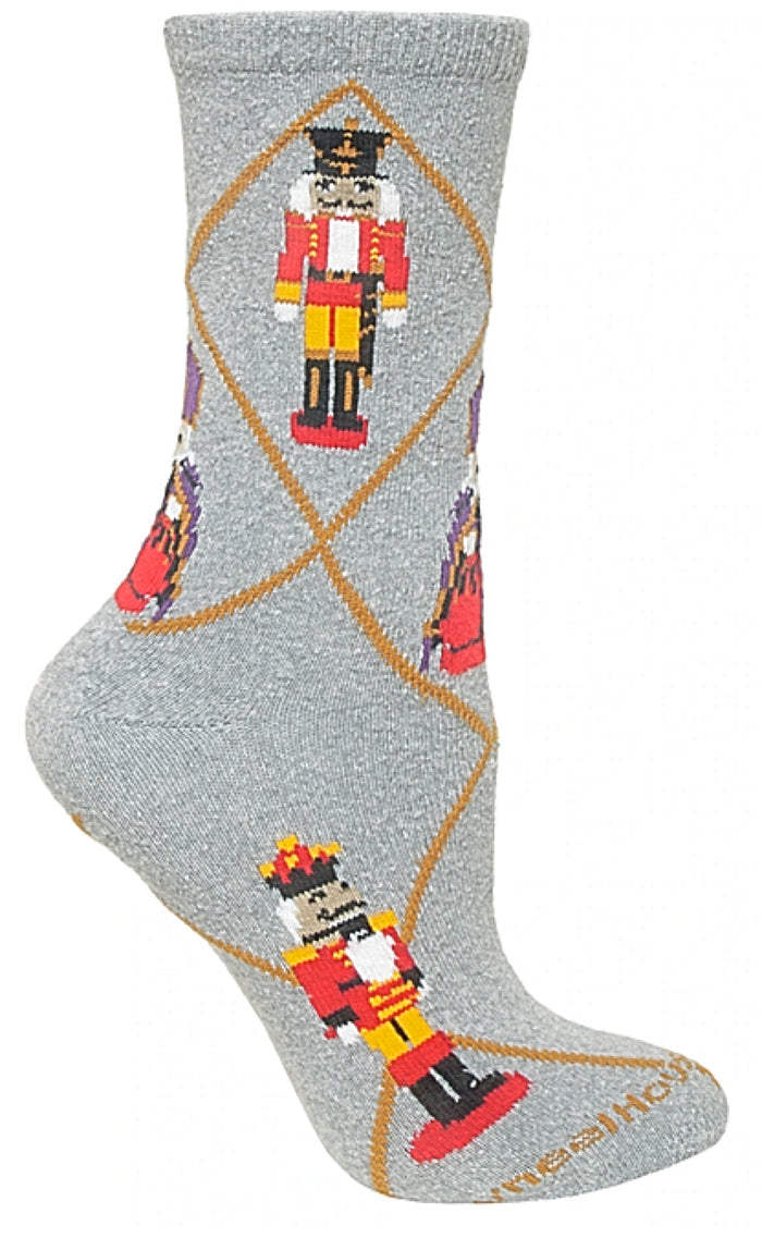 WHEEL HOUSE DESIGNS Brand Men’s NUTCRACKER Christmas Socks **MADE IN USA!**