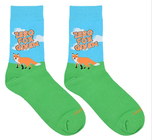 COOL SOCKS BRAND MEN’S ‘ZERO FOX GIVEN’ SOCKS - Novelty Socks for Less