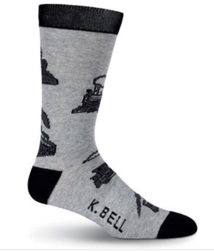 K. BELL Brand Men’s TRAINS Socks MADE IN THE USA!