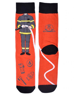 PARQUET Brand Men’s FIREMAN/FIREMEN Socks - Novelty Socks for Less