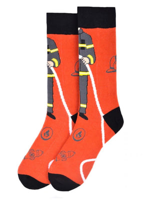 PARQUET Brand Men’s FIREMAN/FIREMEN Socks - Novelty Socks for Less