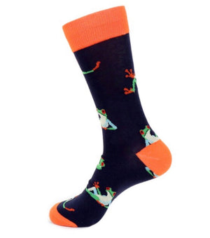 PARQUET BRAND Mens TREE FROGS Socks - Novelty Socks for Less