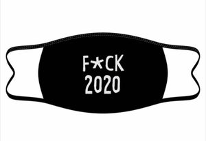 FUNATIC BRAND ADULT ‘F*CK 2020’ FACE COVER MASK - Novelty Socks for Less
