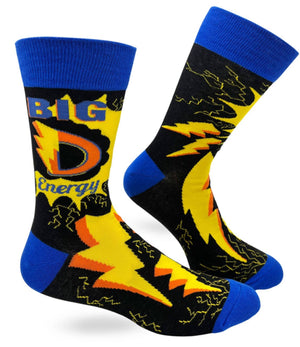 FABDAZ BRAND MEN’S ‘BIG D ENERGY’ SOCKS - Novelty Socks for Less