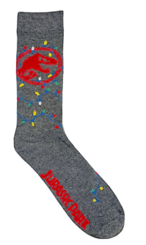 JURASSIC WORLD MEN’S CHRISTMAS SOCKS - Novelty Socks for Less