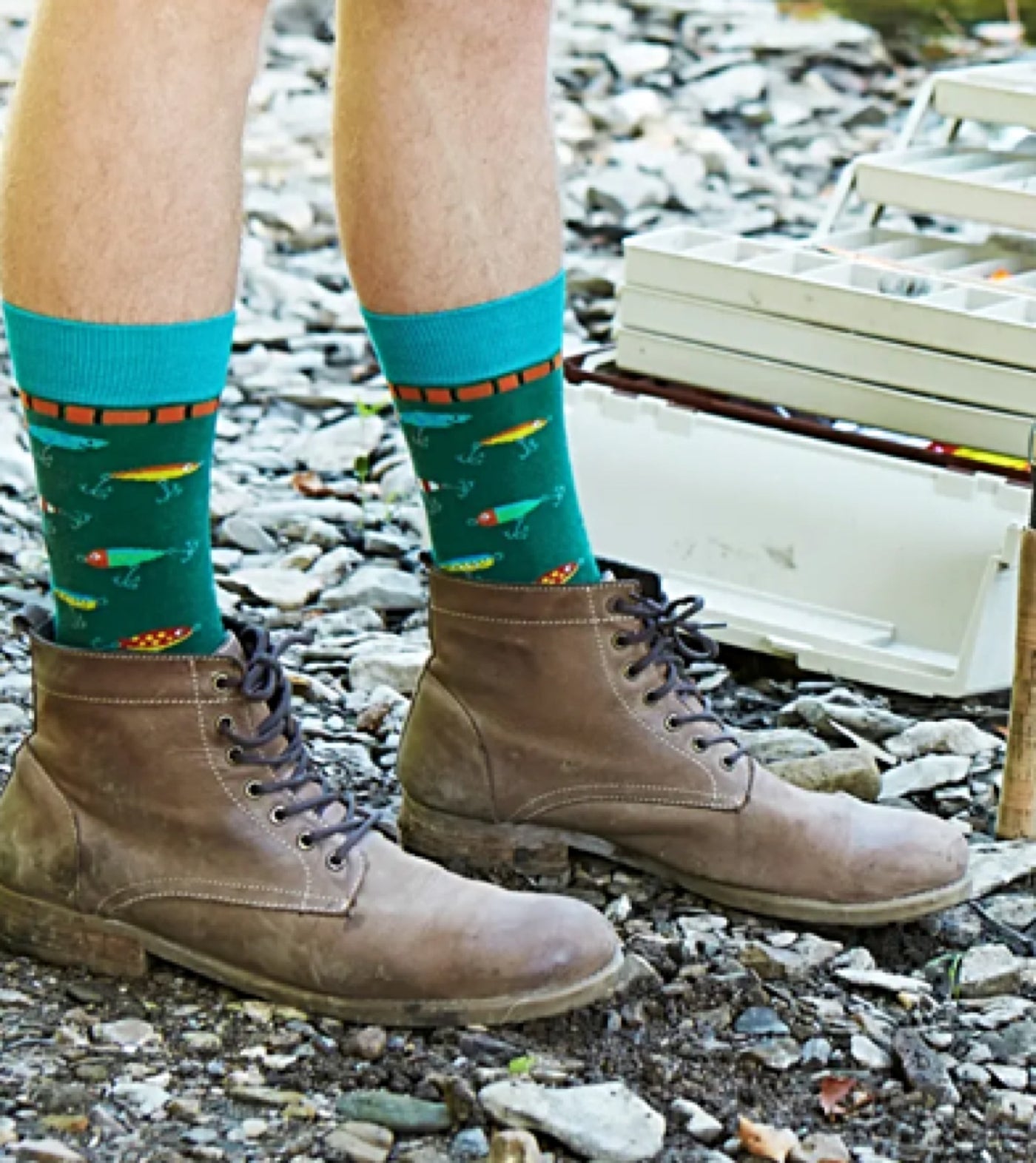 FOOT TRAFFIC Brand Men's BARBER SHOP Socks