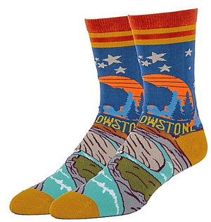 OOOH YEAH Brand Men’s YELLOWSTONE Socks - Novelty Socks for Less