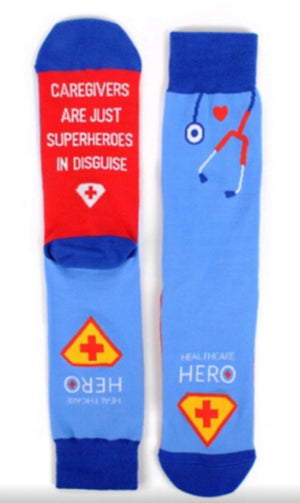 PARQUET Brand Ladies DOCTOR/HEALTHCARE/NURSE Socks ‘HEALTHCARE HERO’ - Novelty Socks for Less