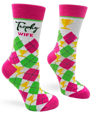 FABDAZ BRAND LADIES TROPHY WIFE SOCKS - Novelty Socks for Less