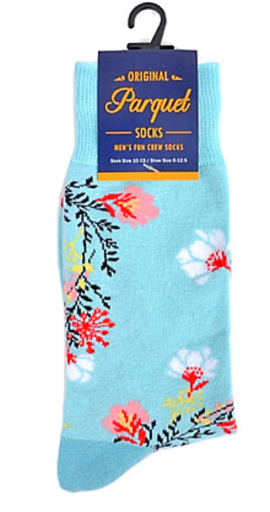 PARQUET BRAND Mens FLORAL Socks - Novelty Socks for Less