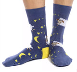 GOOD LUCK SOCK Brand Ladies COUNTING SHEEP Socks - Novelty Socks for Less