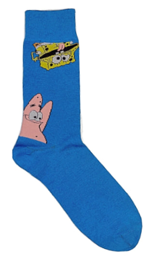 SPONGEBOB SQUAREPANTS Men’s Socks With PATRICK - Novelty Socks for Less