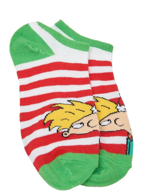 NICKELODEON Ladies CHRISTMAS 5 Pair Of No Show Socks CHUCKIE, ARNOLD, PATRICK - Novelty Socks for Less