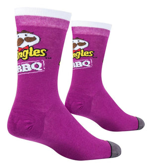 PRINGLES CHIPS BBQ Men’s Socks COOL SOCKS Brand - Novelty Socks for Less