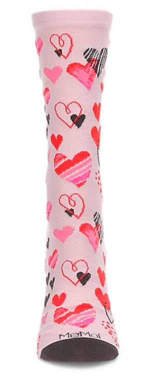 MeMoi BRAND LADIES VALENTINES DAY HEARTS SOCKS - Novelty Socks for Less