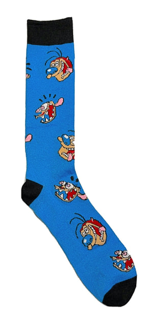 REN & Stimpy Men’s Socks Nickelodeon - Novelty Socks for Less