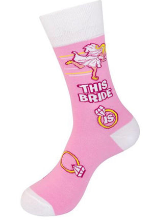 FUNATIC BRAND ‘THIS BRIDE/GETTING IT DONE’ - Novelty Socks for Less