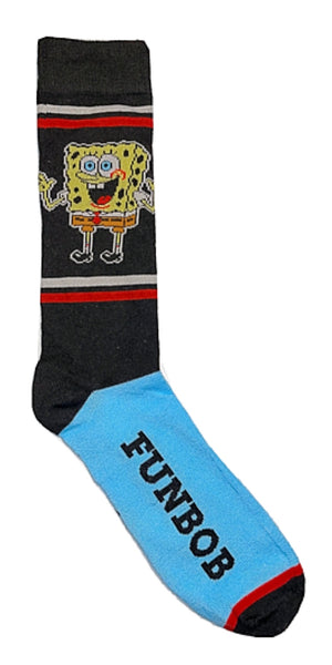 SPONGEBOB SQUAREPANTS Men’s Socks ‘FUNBOB’ - Novelty Socks for Less
