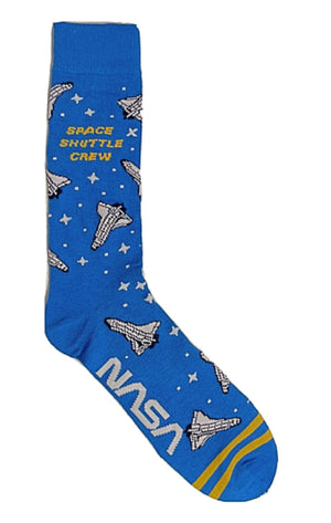 NASA Men’s Socks ‘SPACE SHUTTLE CREW’ - Novelty Socks for Less