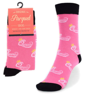 PARQUET BRAND Ladies QUEEN Socks - Novelty Socks for Less