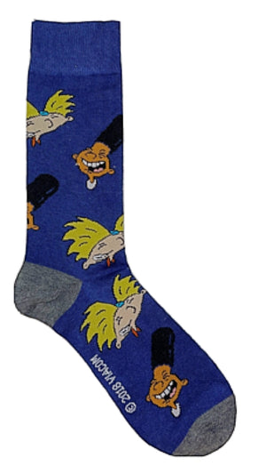 HEY ARNOLD Men’s Socks with GERALD JOHANNSEN - Novelty Socks for Less