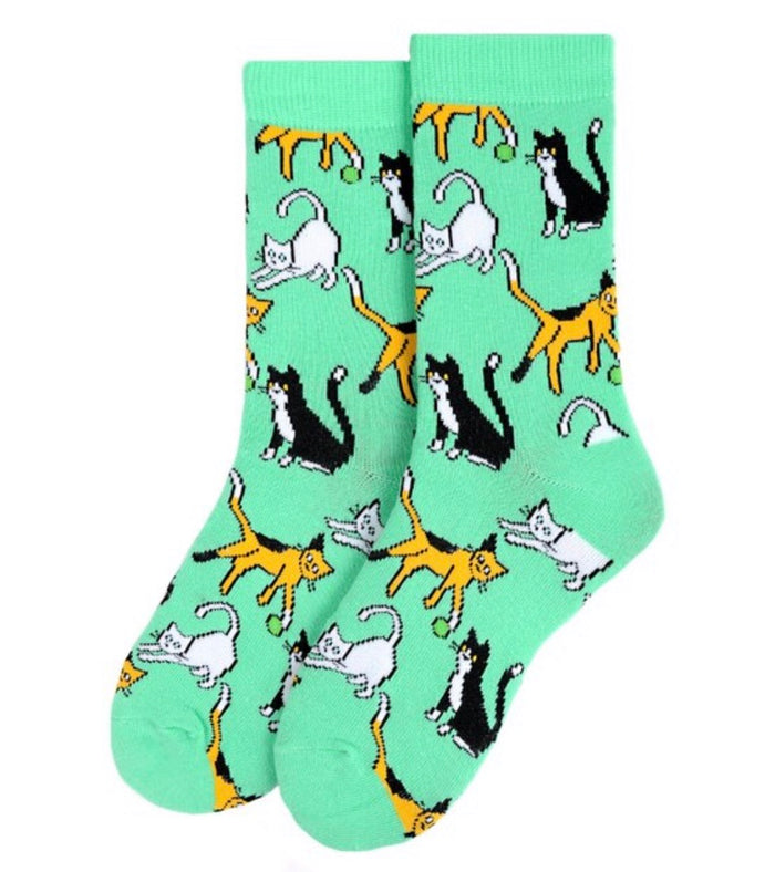 PARQUET BRAND Ladies PLAYFUL CATS Socks