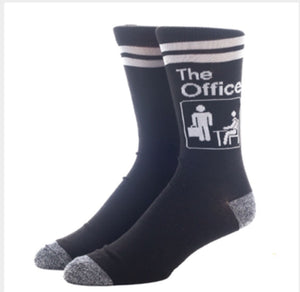 THE OFFICE MEN’S 3 PAIR CREW SOCKS BOX SET BIOWORLD BRAND - Novelty Socks for Less