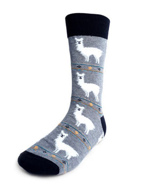 Parquet Brand Men’s Socks LLAMAS - Novelty Socks for Less