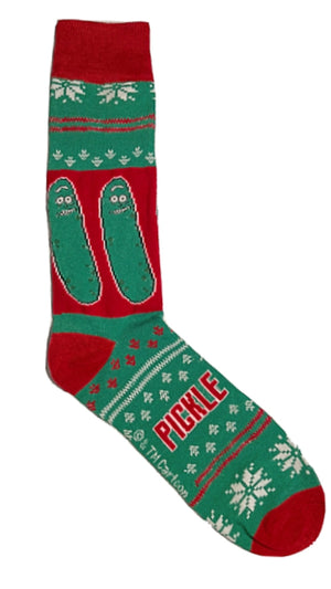 RICK & MORTY Men’s PICKLE RICK CHRISTMAS Socks - Novelty Socks for Less