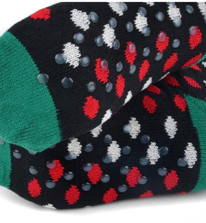 NOLLIA Brand Ladies CHRISTMAS NON-SKID SHERPA SLIPPER SOCKS - Novelty Socks for Less