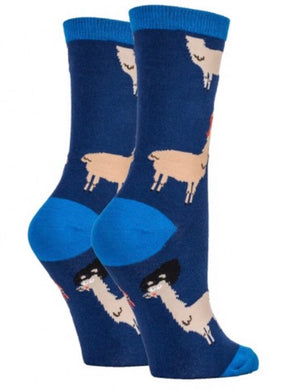 OOOH YEAH Brand Ladies DRAMA LLAMA Socks - Novelty Socks for Less