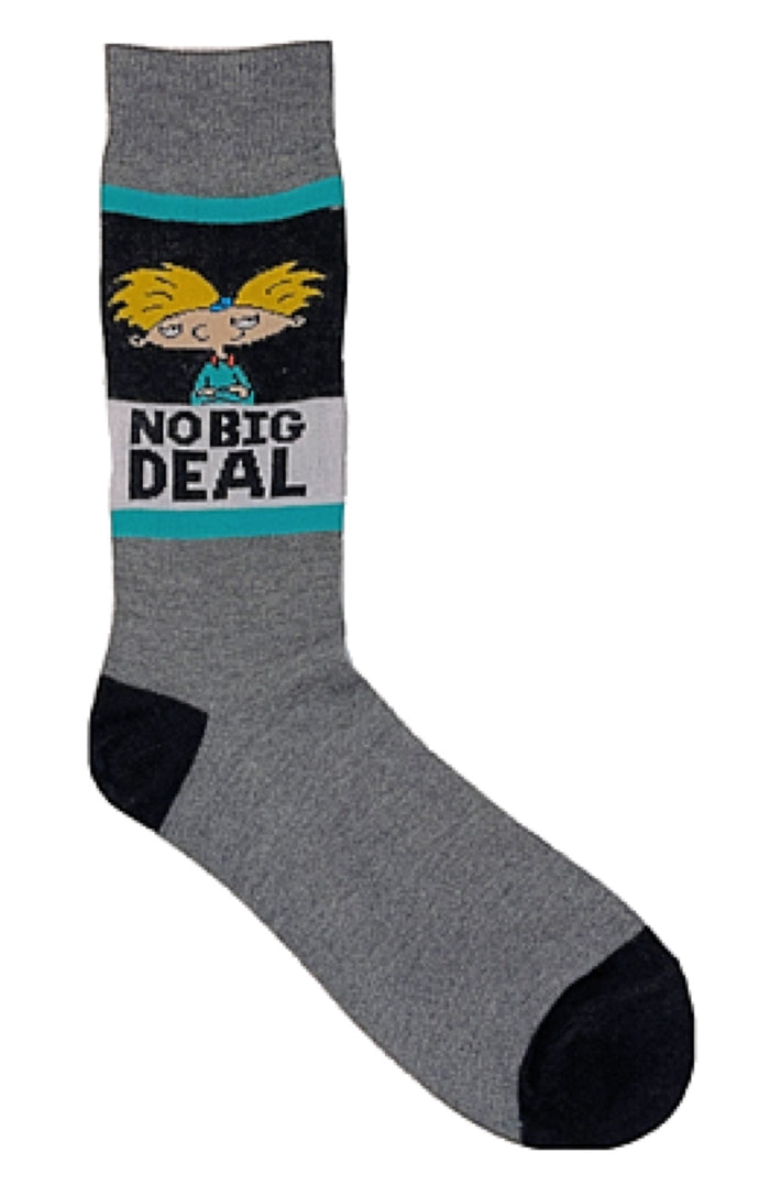 HEY ARNOLD Men’s Socks Says ‘NO BIG DEAL’ NICKELODEON