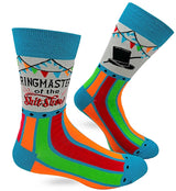 FABDAZ BRAND MEN’S ‘RINGMASTER OF THE SHIT SHOW’ SOCKS - Novelty Socks for Less