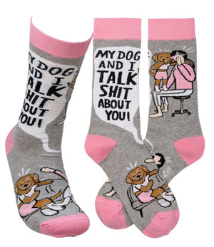 PRIMITIVES BY KATHY DOG & I TALK SHIT ABOUT YOU - Novelty Socks for Less