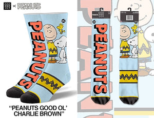 PEANUTS Men’s CHARLIE BROWN & SNOOPY SOCKS ODD SOX BRAND - Novelty Socks for Less